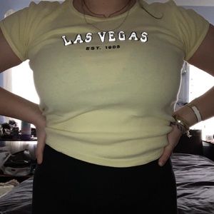 Vintage Las Vegas Yellow Reflective Shirt